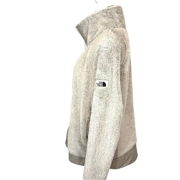 The North Face Osito 2 Women’s Lt Gray Full-Zip Soft Plush Fleece Jacket Size XL - Picture 3 of 8